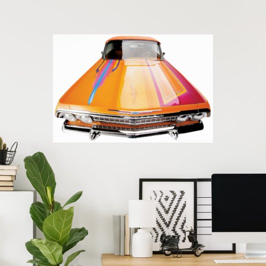 63 Chevy Impala Convertable Lowrider Poster (Heimbüro)