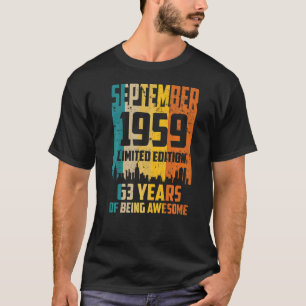63. Geburtstag 63 Jahre Phantastisch seit Septembe T-Shirt