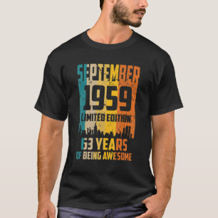 63. Geburtstag 63 Jahre Phantastisch seit Septembe T-Shirt
