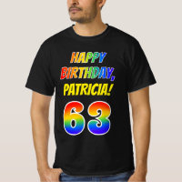 63. Geburtstag — Bold, Fun, Rainbow 63, Individuel