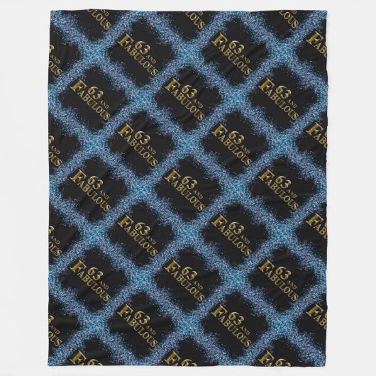 63. Geburtstag Fleecedecke (Vorderseite)