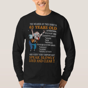 63. Geburtstag Frauen Männer 63 Jahre alt Tag T-Shirt