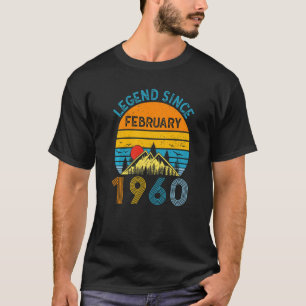 63. Geburtstag Idea Legend Seit Februar 1960 63 Y T-Shirt