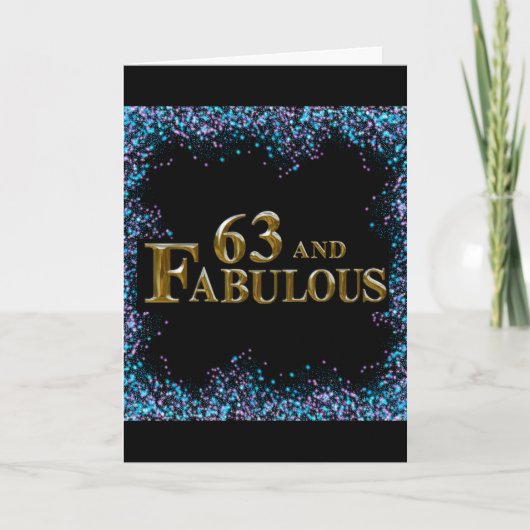 63. Geburtstag Karte (Vorderseite)