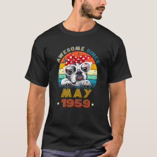 63. Geburtstag Liebe Boston Terrier 63 Jahre T-Shirt