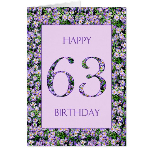 63. Geburtstag Lila Tageszeitung (Vorne)
