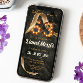 63. Geburtstag: Mobile Einladung