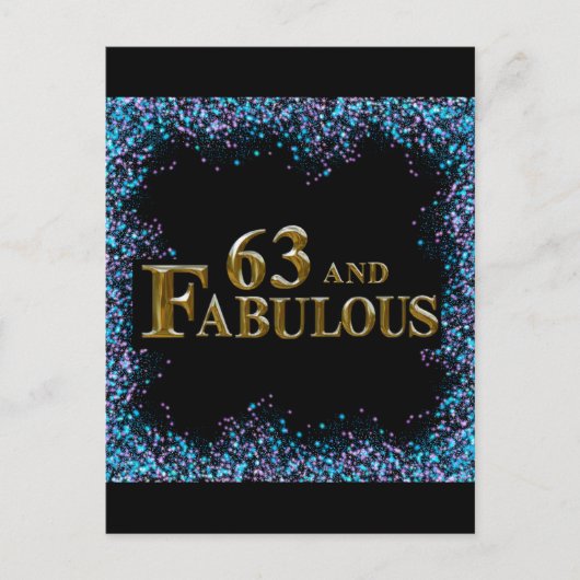 63. Geburtstag Postkarte (Vorderseite)