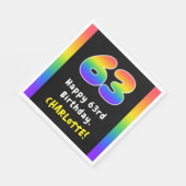 63. Geburtstag: Rainbow Spectrum # 63, Individuell Serviette (Ecke)
