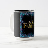 63. Geburtstag Zweifarbige Tasse (Vorderseite Links)