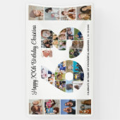 63. Geburtstagsfeier Nummer 63 Fotocollage Banner (Vertikal)