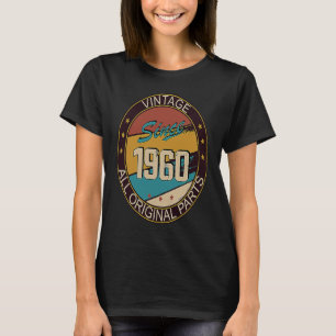 63. Geburtstagsfrau 63 Jahre 1960 Dekorativ T-Shirt