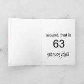 63. Geburtstagswunsch Karte (Innenseite)
