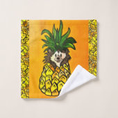 63 Igel und das Ananas Handtücher SET (Waschlappen)