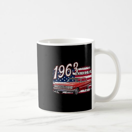 63 Impala Lowrider Ss 4. Juli Amerikaner Kaffeetasse (Rechts)