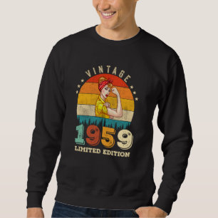 63 Jahre alte Frauen Tag 1959 Vintag 63. Geburtsta Sweatshirt