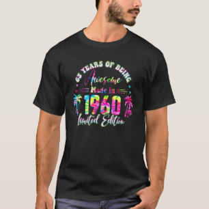 63 Jahre alte Vintage 1960 63. B-Tags-Tie-Dye T-Shirt