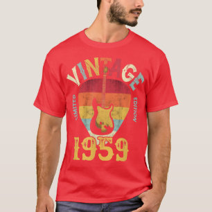 63 JahreAlt Vintag 1959 Plektrum 63. Geburtstag T-Shirt