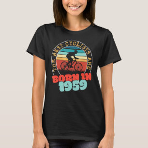 63-jähriger Radfahrer Geboren 1959 63. Geburtstag T-Shirt
