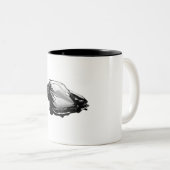 '63 Korvette Spaltefenster Zweifarbige Tasse (VorderseiteRechts)