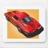 63 Rotgelb im Spaltfenster Mousepad (Vorne)