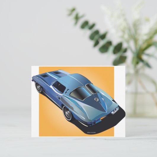 63_Split Window_BlueYellow Box Postkarte (Stehend Vorderseite)