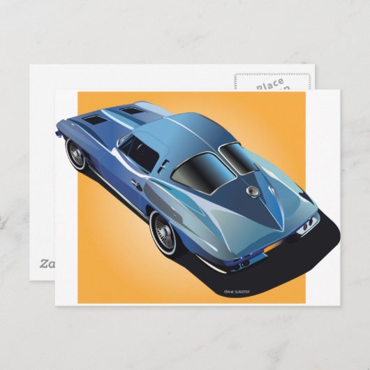 63_Split Window_BlueYellow Box Postkarte (Vorne/Hinten)