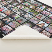 63 Square Foto Collage Grid mit Text - schwarz Sherpadecke (3/4)