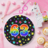 63. Veranstaltung: Bold, Fun, Colorful Rainbow 63 Pappteller (Party)
