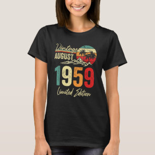 63 Yr Vintager August 1959 63. Geburtstag T-Shirt
