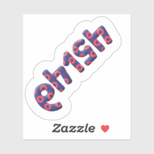 64154 Nummer Phish Sticker