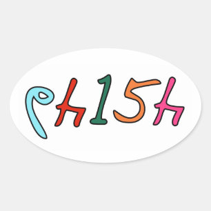 64154 OVALER AUFKLEBER