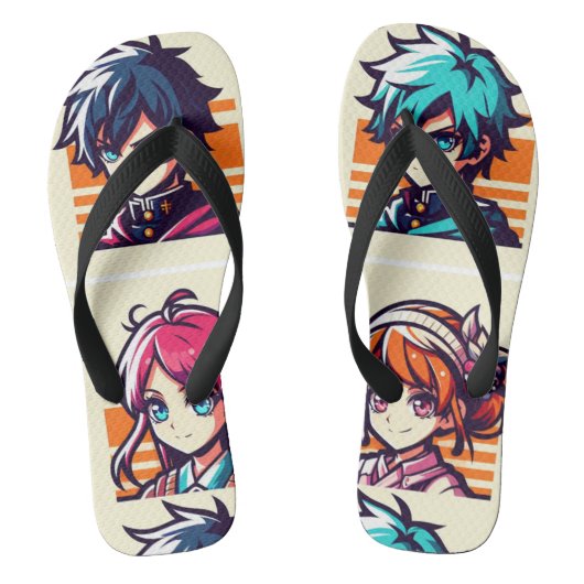 643 Anime Style Clothing - Flop Shoes Gedreht Badesandalen (Fußbett)