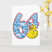 64 Age Duck Karte (Gelbe Blume)