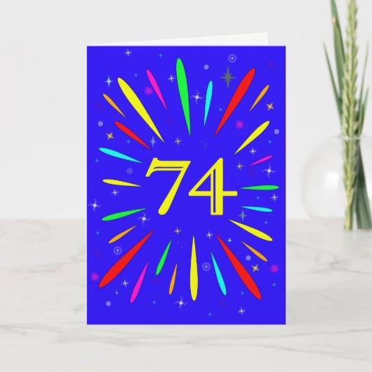 64. Birthday Explosion Card Karte (Vorderseite)