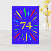 64. Birthday Explosion Card Karte (Gelbe Blume)