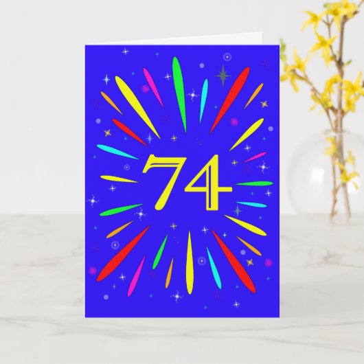64. Birthday Explosion Card Karte (Gelbe Blume)