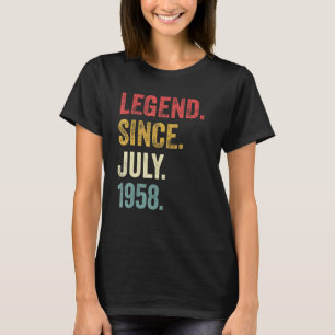 64. Geburtstag 64 Jahre alte Legende seit Juli 195 T-Shirt