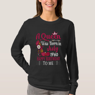 64. Geburtstag High Heel eine Königin wurde Gebore T-Shirt