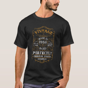 64. Geburtstag Männer Frauen Vintag 1958 T-Shirt