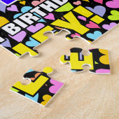 64. Geburtstag — Spaß, liebevolle Herzformen + "64 Puzzle (Seite)