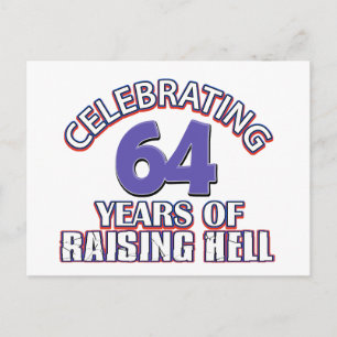 64 Geburtstagsdesigns Postkarte