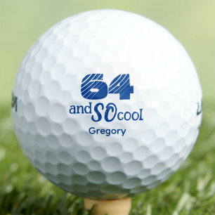 64. Geburtstagsgeschenk für ihn Cool 64 Lustig Bla Golfball