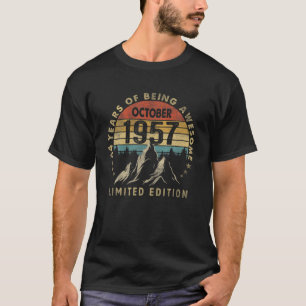 64. Geburtstagsgeschenk Vintag im Oktober 1957 64  T-Shirt