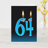 64. Geburtstagskandale Karte (Gelbe Blume)