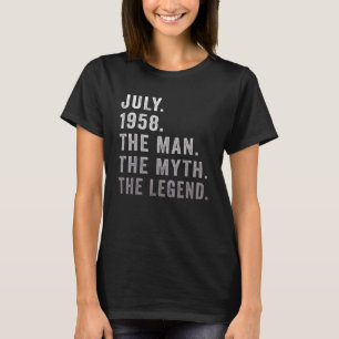 64 Jahre alt Geburtstag Der Mensch Mythos Legende T-Shirt