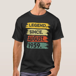 64 Jahre alte Legende seit August 1959 64. Geburts T-Shirt