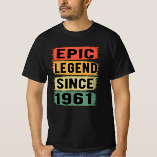 64 Jahre alter Tag 1961 Epische Legende 64. Geburt T-Shirt