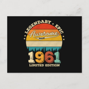 64 Jahre alter Tag 1961 Phantastisch 64. Geburtsta Postkarte