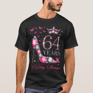 64 Jahre Phantastisch glücklich 64. Diamantkrone T-Shirt